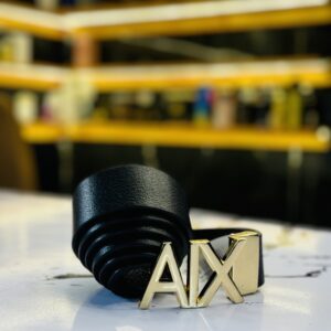 ARMANI EXCHANGE Belt with Brand Push-Pin Buckle