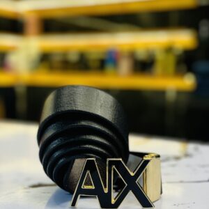 ARMANI EXCHANGE   Leather belt with logo