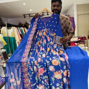 Georgette fabric havy Anarkali Dress