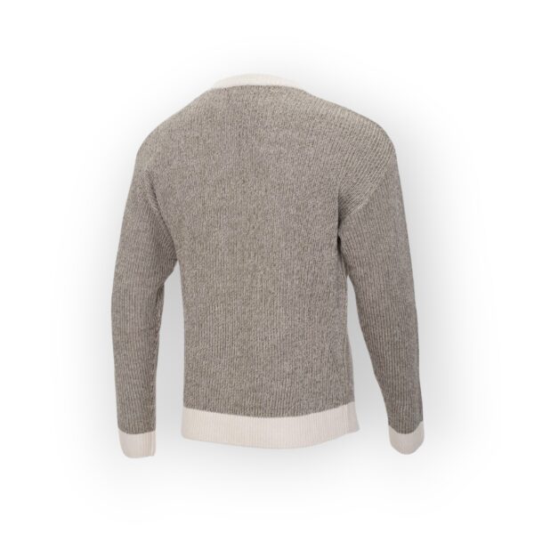 JACK & JONES Men's Beige and Cream Knit Sweater - Casual Comfort with a Modern Touch - Image 2