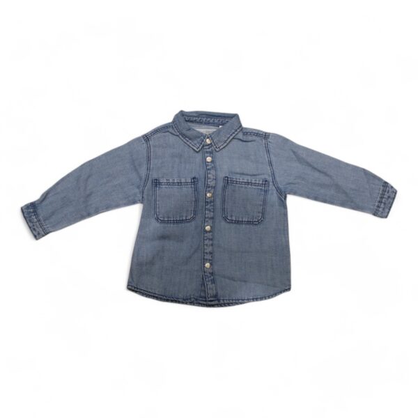 Boys' Light Blue Denim Shirt - Casual and Durable