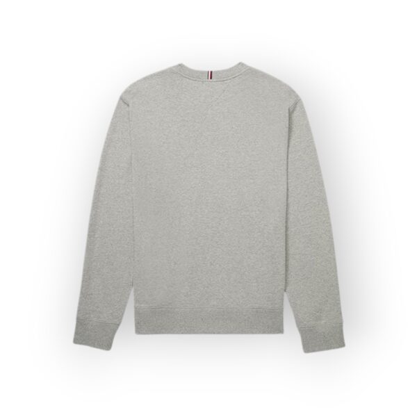 Tommy Hilfiger Men's Grey Logo Sweatshirt - Classic and Comfortable Style - Image 2