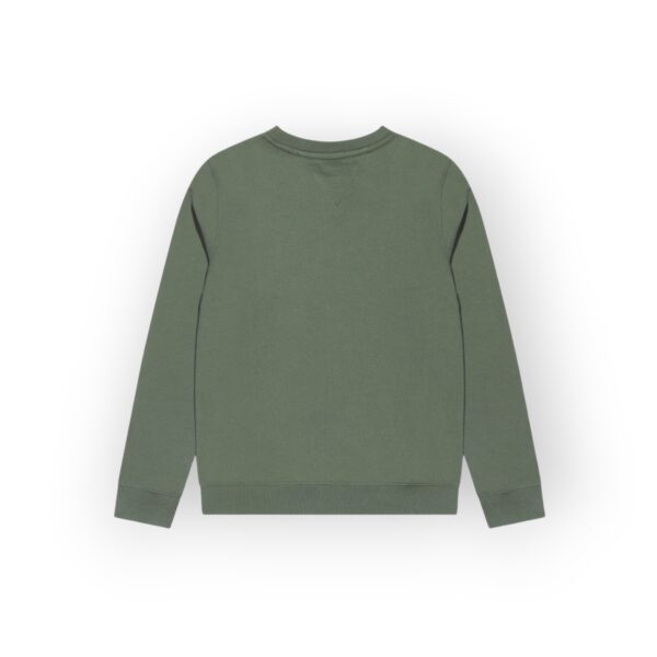 Tommy Hilfiger Men's Green Logo Sweatshirt - Classic and Comfortable Casual Wear - Image 2