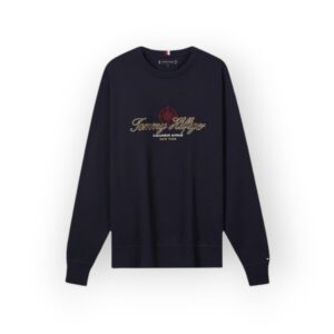 Tommy Hilfiger Men's Black Logo Sweatshirt - Casual Luxury Style