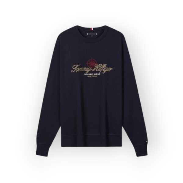 Tommy Hilfiger Men's Black Logo Sweatshirt - Casual Luxury Style