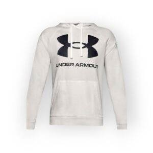 Under Armour Men's Grey Logo Hoodie - Comfortable and Stylish Athletic Wear