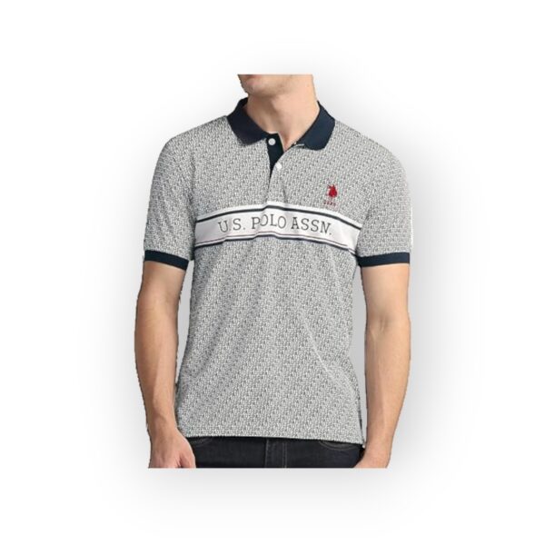 U.S POLO ASSN  Men's Graphic Polo Shirt - Bold and Casual Style