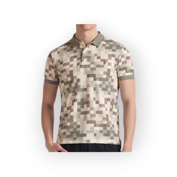 Men's Digital Camo Polo Shirt - Stylish and Comfortable Casual Wear