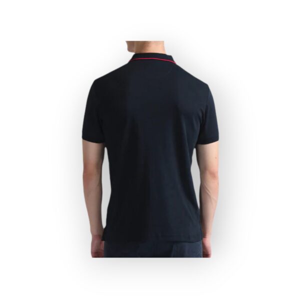 Men's Black USPA Polo Shirt with Multicolor Embroidered Logo - Image 2