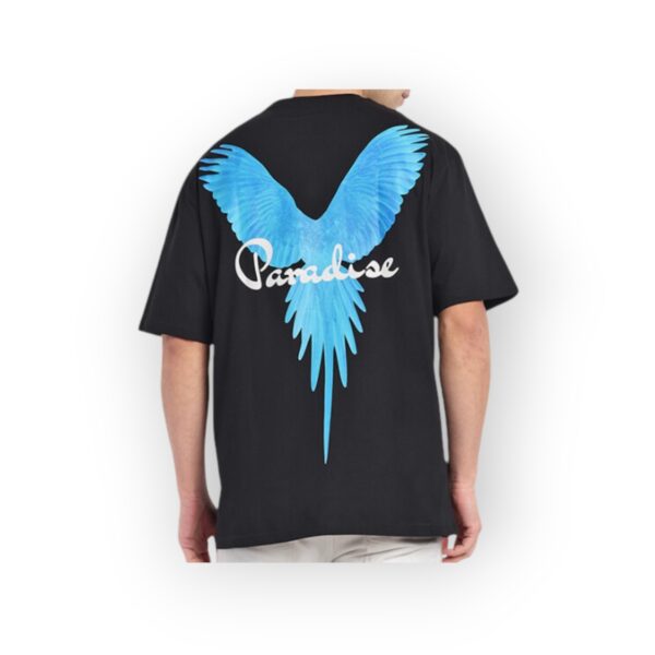 PULL&BEAR Men's Black "Paradise" Graphic T-Shirt - Image 2