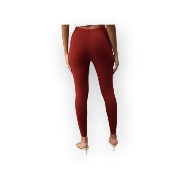 Women's Brown Prisma Ankle Leggings - Image 2