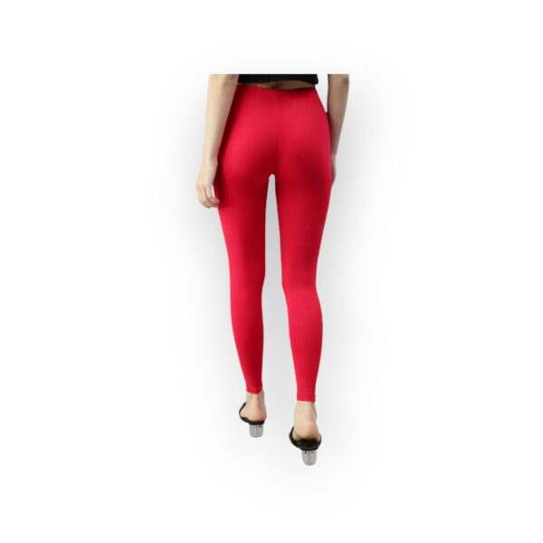Women's Crimson Red Prisma Ankle Leggings - Image 2