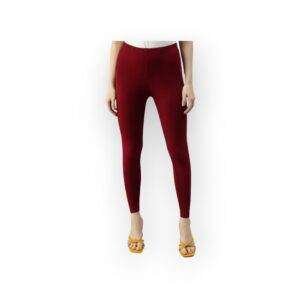 French Wine Ankle Leggings for Women