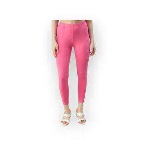 Women's Lotus Pink Ankle Leggings