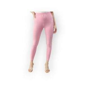 Soft Pink Ankle Leggings for Women