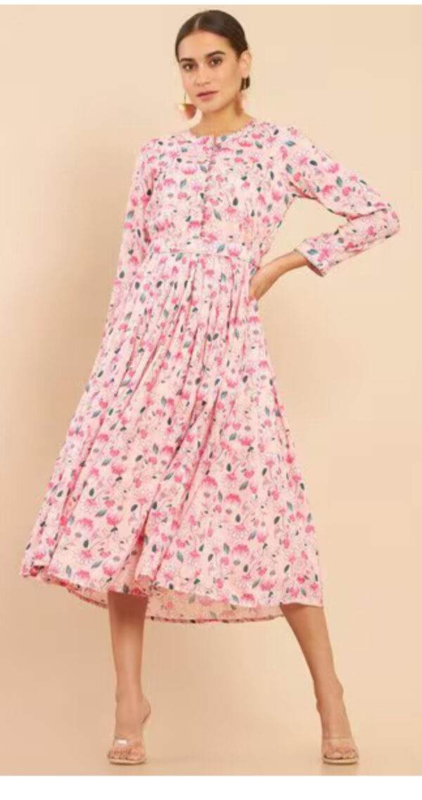 SOCH PACH Mushlin Dress with Floral Designs
