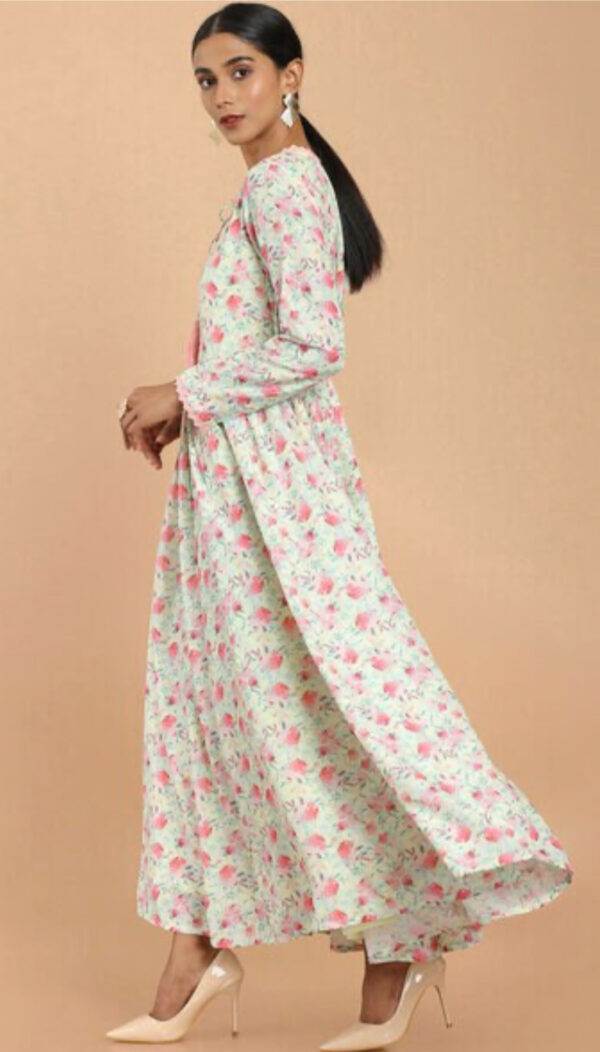 SOCH muslin Floral Printed Kurta - Image 3