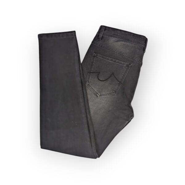 Men's Slim-Fit Dark Gray Denim Jeans - Image 2
