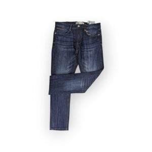 Men's Slim-Fit Deep Indigo Blue Denim Jeans