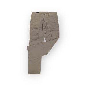 Men's Slim-Fit Beige Cargo Pants