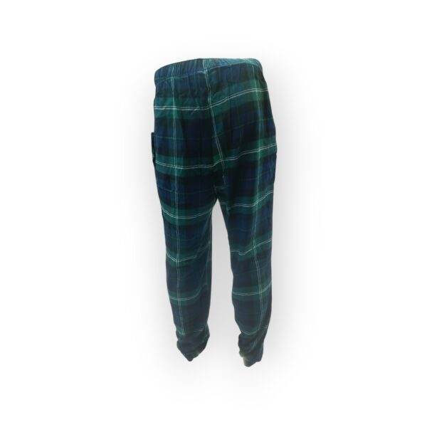 OLD NAVY Men's Green Plaid Track Pants - Image 2