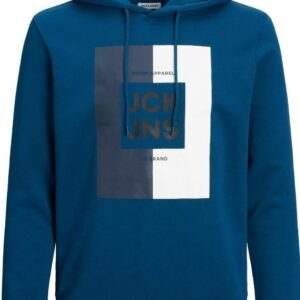 Boys' Teal Blue Hoodie with JCK JNS Graphic - Trendy and Comfortable