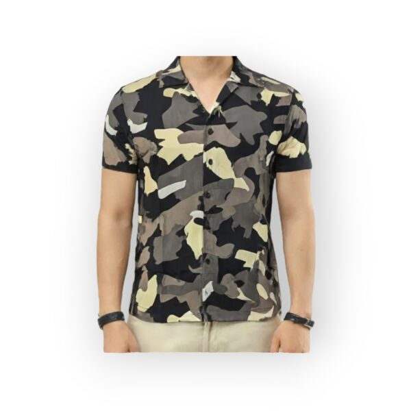 EIGHTH AVENUE Men's Short Sleeve Camouflage Button-Up Shirt