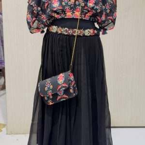 Girls' ETHNIC Embroidered Crop Top