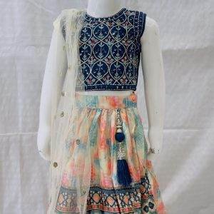 Girls' ETHNIC Embroidered Crop Top