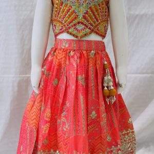 Girls Ethnic crop top
