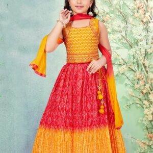 GIRLS ETHNIC CROP TOP SET