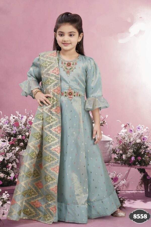 GIRLS EATHNIC 3PCS DRESS
