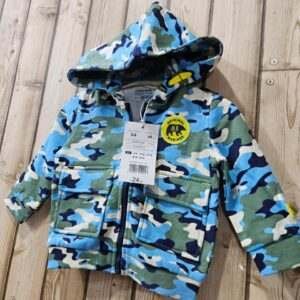 Trendy Camouflage Hooded Jacket for Kids