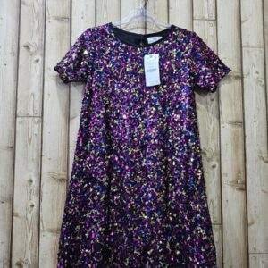 Sparkling Multicolored Sequin Dress for Kids