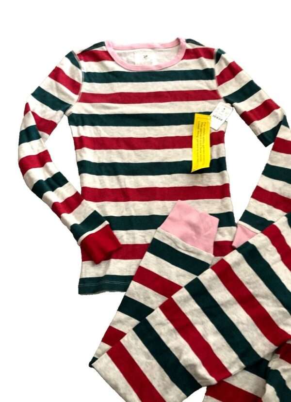 Cozy Striped Pajama Set for Kids - Image 2