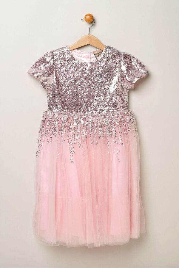 Elegant Sparkly Sequin and Tulle Dress for Girls