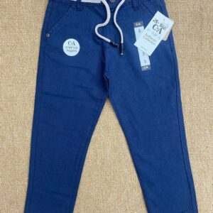 Charming Blue Jogger Pants with Drawstring Waist for Kids