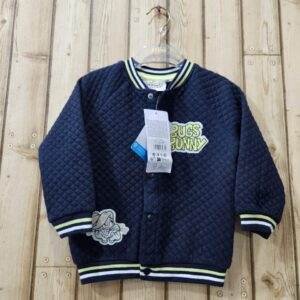 Cozy Bugs Bunny Navy Blue Quilted Jacket for Kids