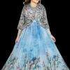 GIRLS ETNIC BLUE LONG FROCK
