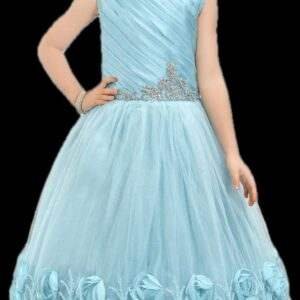 Girls Ethnic Wear Blue Frock