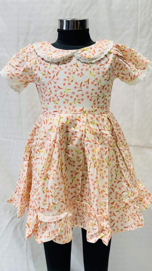 OKAIDI Orange frock yellow leaf