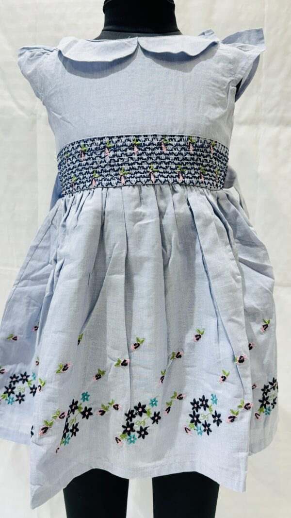 OKAIDI GREY EMBROIDERY FROCK - Image 2