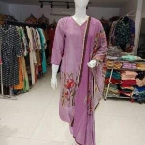 lavender colour premium party wear dress