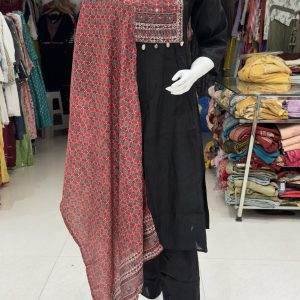 Black Anarkali kurta set