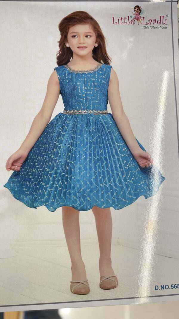 BLUE  PARTY WEAR FROCK