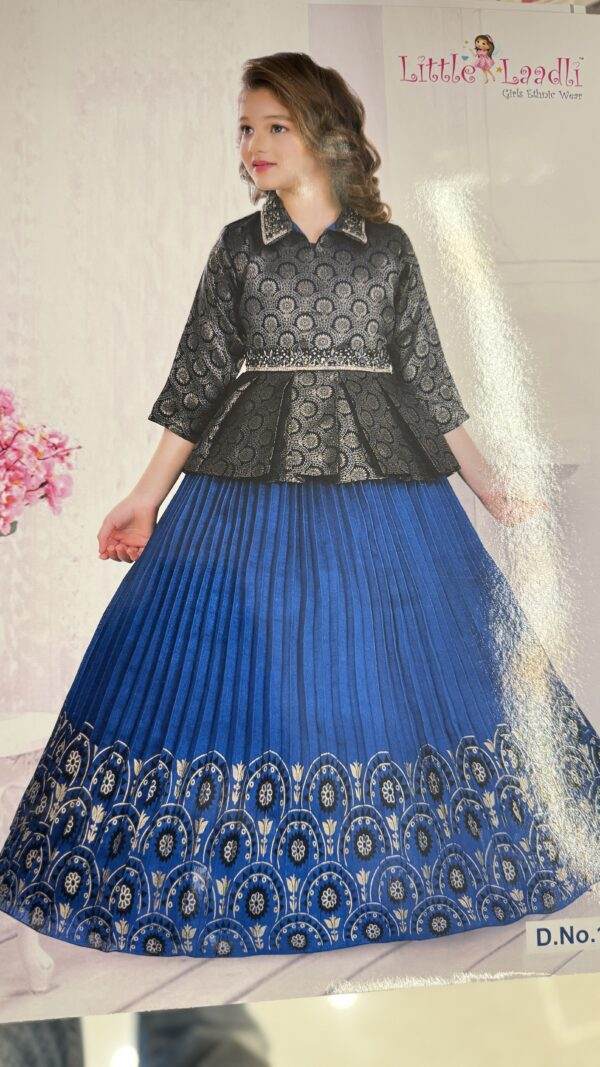 Royal Blue FROCK WITH  Jocket PARTY WEAR