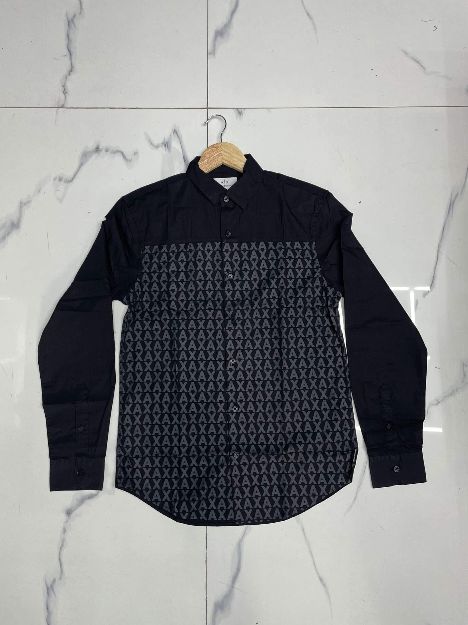 Armani Exchange A/X Lush Fern Tailored Fit Long Sleeve Shirt - Image 2