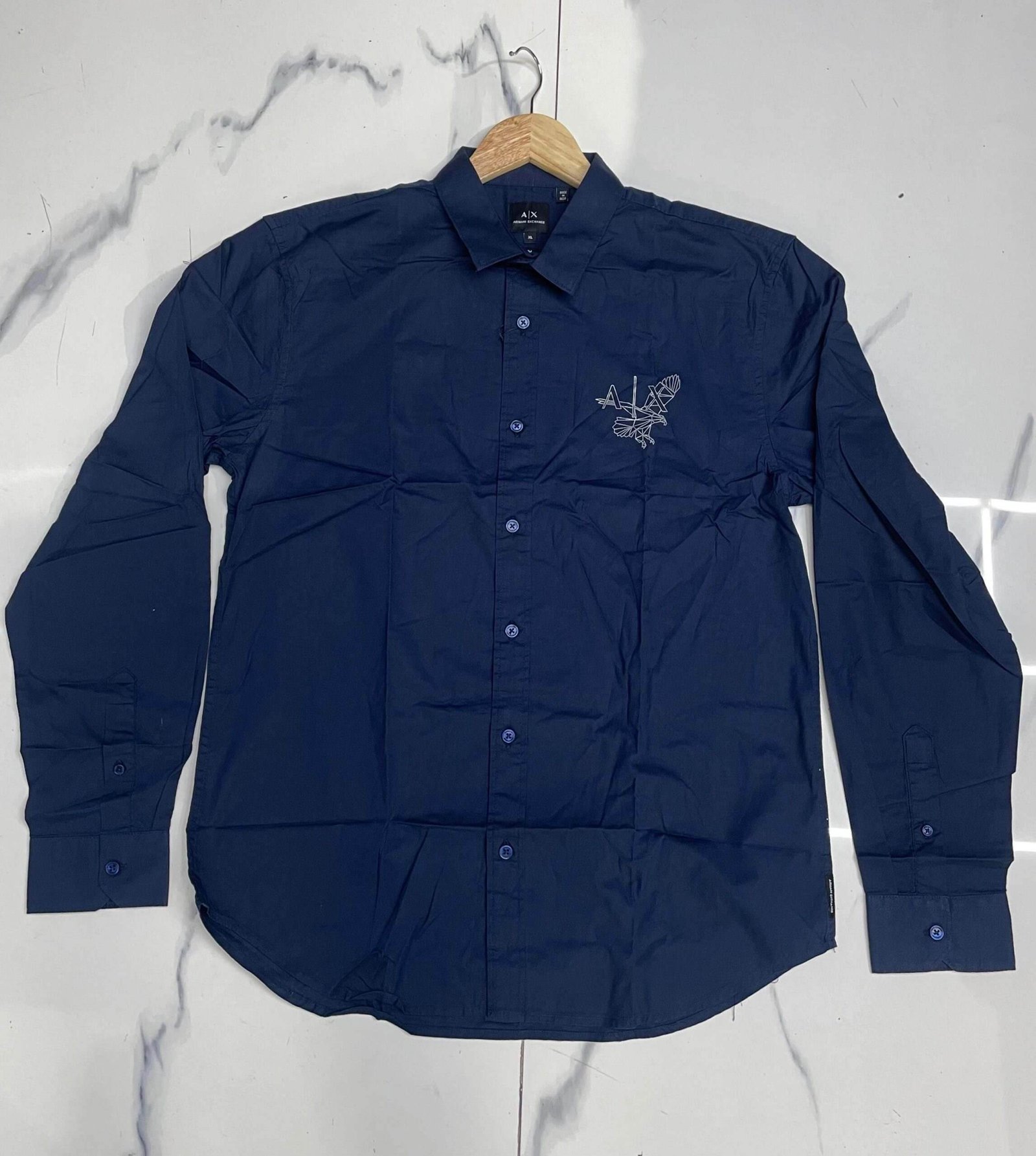 Armani Exchange A/X Lush Fern Tailored Fit Long Sleeve Shirt - Image 3