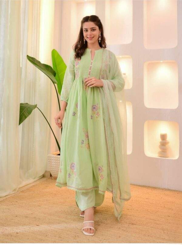 Premium Mul Cotton 3pcs suit - Image 3