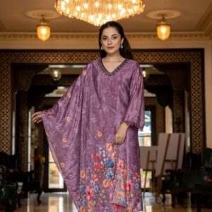 Chinon fancy kurti set